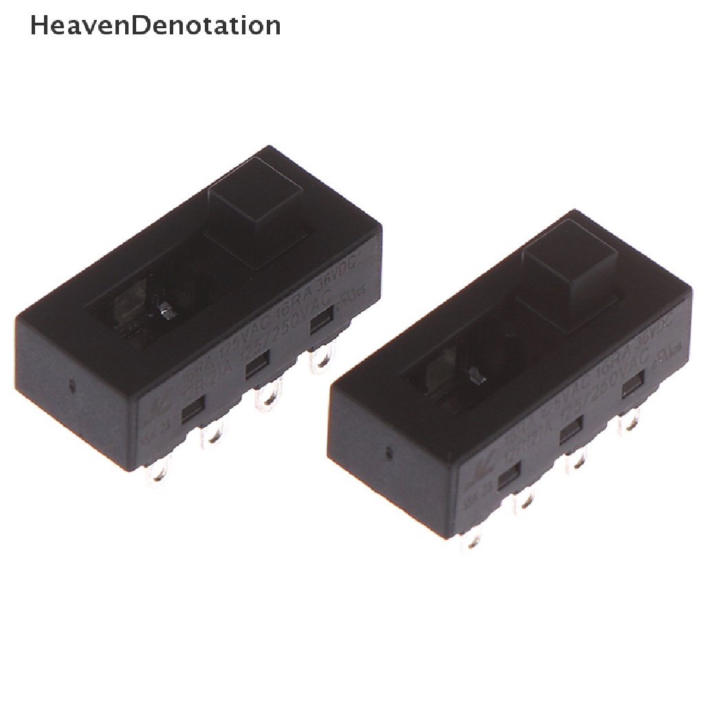 [HeavenDenotation] 2pcs 12A 250V 3posisi 8pin Toggle Slide Switch LQ-103H Saklar Pengering Rambut HDV