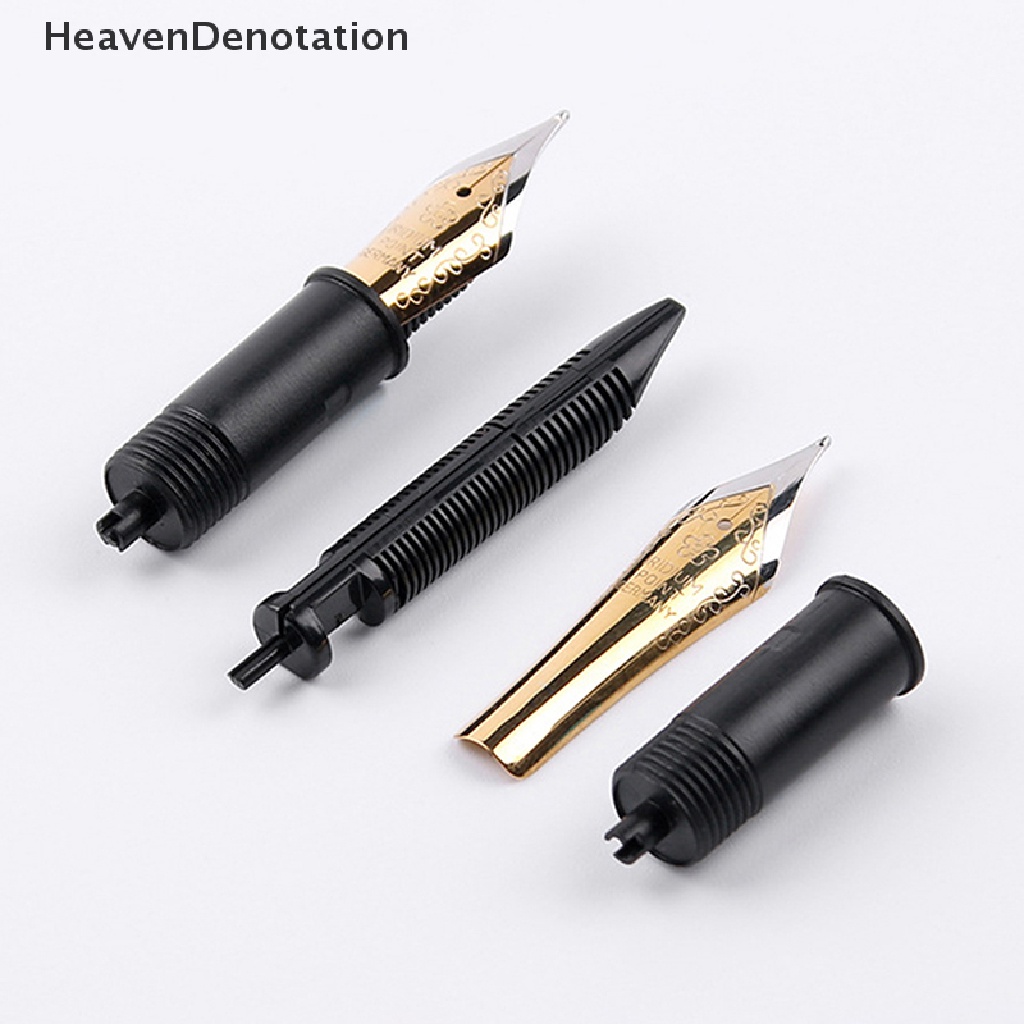 [HeavenDenotation] 3pc Feed Nib Fountain Pen Sistem Wastafel Ganda Untuk Debit Tinta Lebih Halus HDV