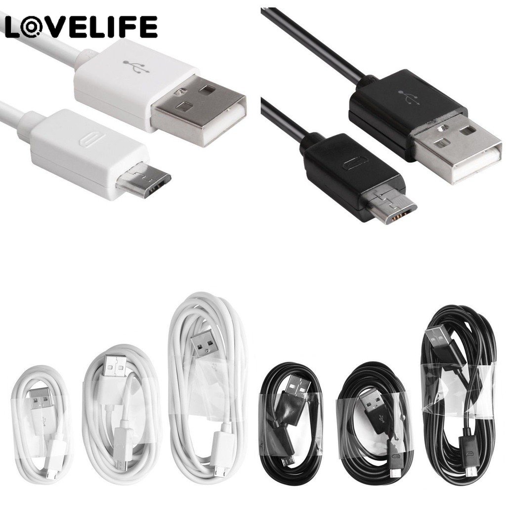 Hot Sale/1M/2M/3M Kabel Data Charging Sync Charger Micro USB Untuk Ponsel Android Universal