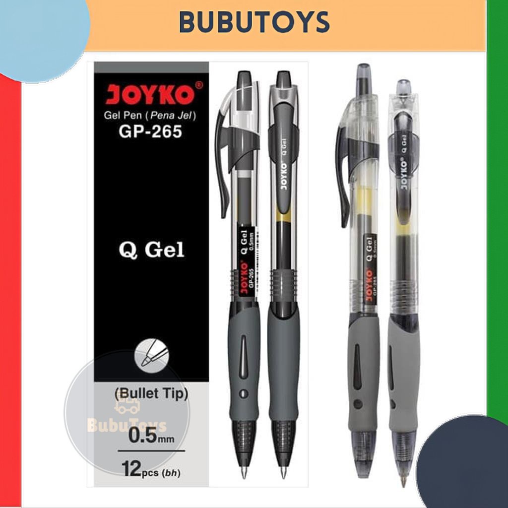 

Pulpen Joyko Gel Cetek Q Gel G P-265 (1pack -12pcs)