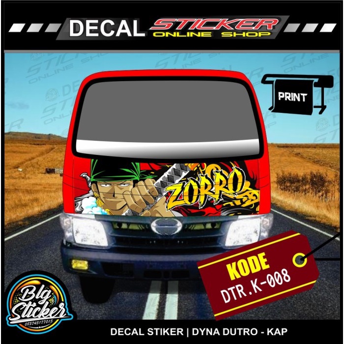STIKER MOBIL TRUCK DYNA DUTRO DECAL PRINT KAP VARIASI STICKER - DTR-K-008