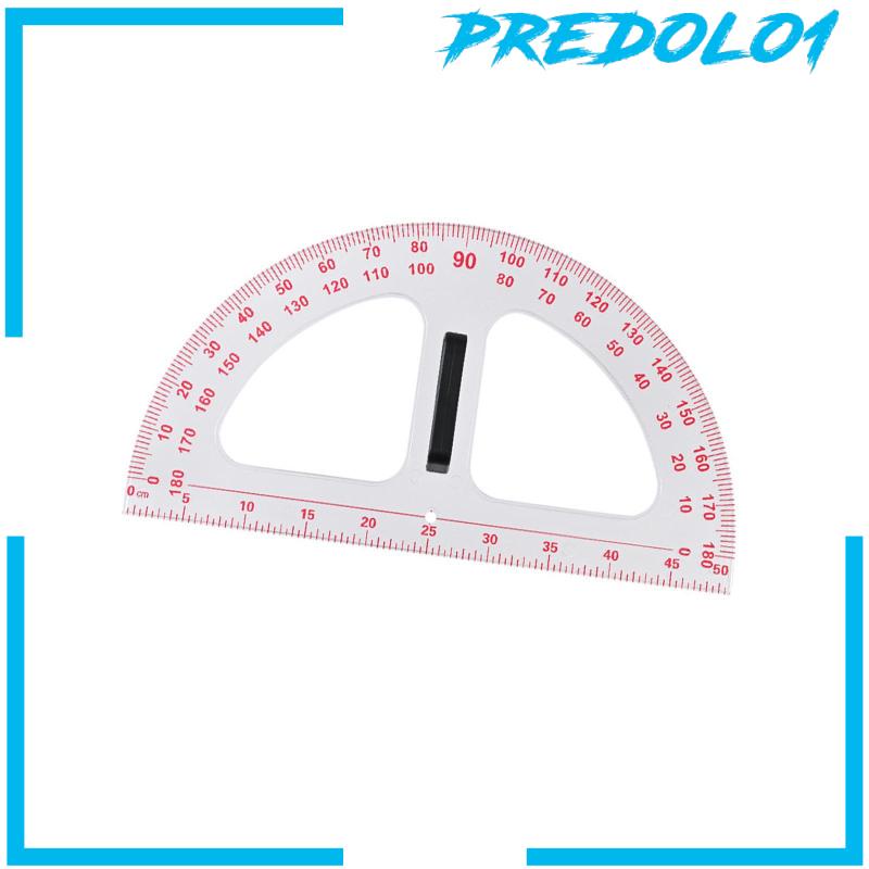 [Predolo1] Busur Derajat Busur Derajat Math Protractor Dengan Gagang Removable Gambar Carpenter 19.69inch