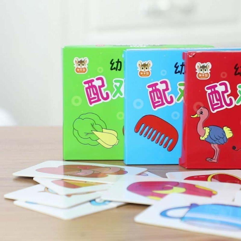 Quinton Puzzle Card Mainan Kognitif Anak Bayi Mainan Belajar Permainan Kartu Match Game Puzzle Toys