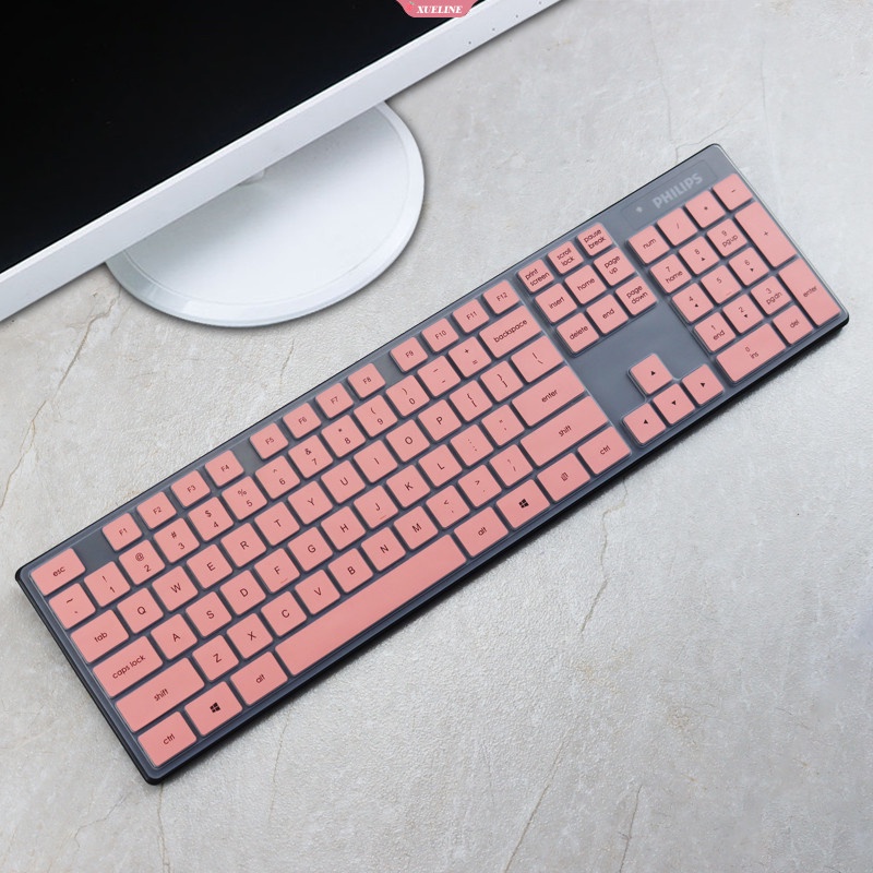 Philips SPT6315 Silikon Penutup Keyboard Komputer Desktop Skin Protector Film Cover Keyboard Cover Aksesoris Pelindung Tahan Air [ZXL]