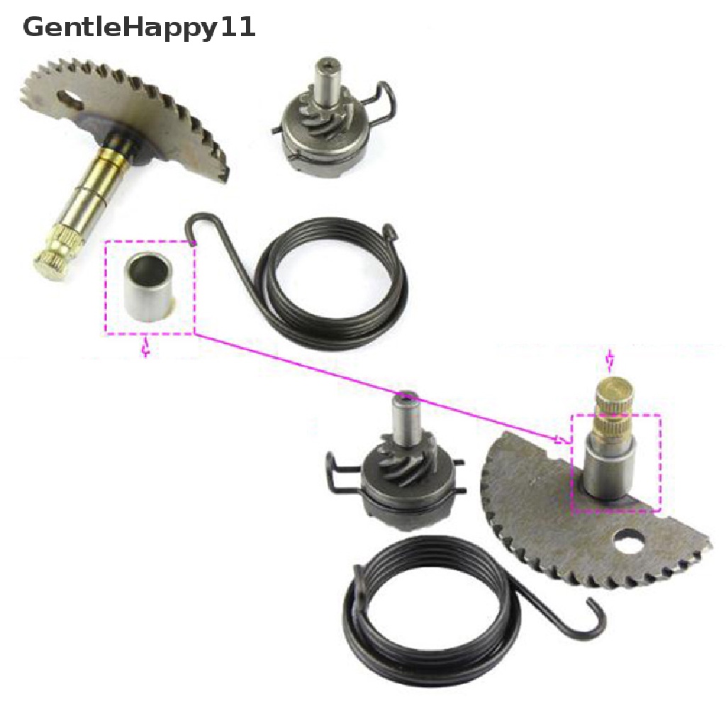 Gentlehappy Untuk 50CC GY6 139QMB Scooter ATV Kick Start Kit Lengkap Gear Shaft Spring Pinion id