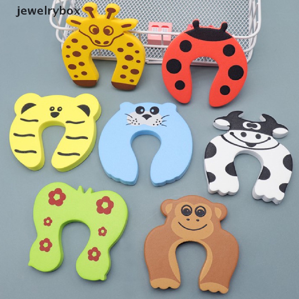 [jewelrybox] 5pcs Safety Finger Safe Busa Lembut Door Stopper Kunci Untuk Anak Perlindungan EVA Bentuk C Pengaman Kabinet Kunci Pintu Klip Butik