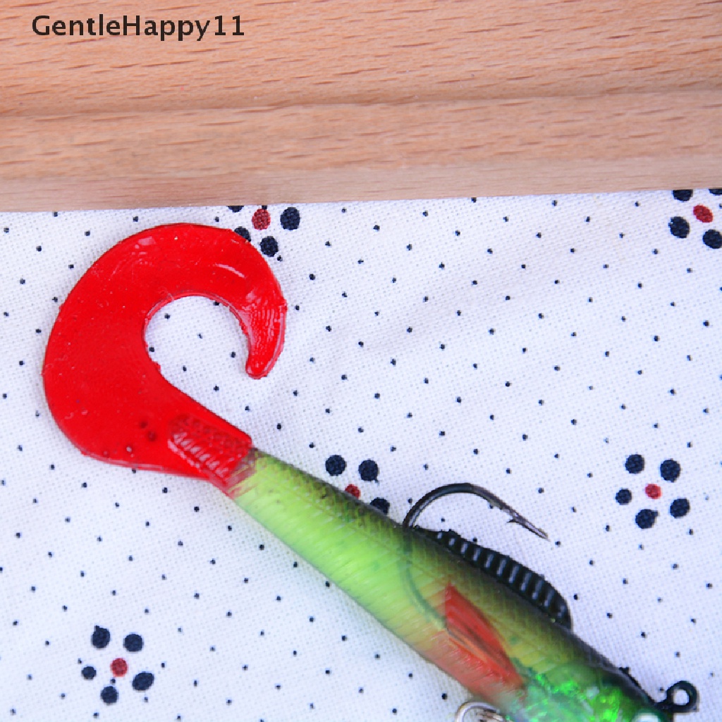 Gentlehappy 9Cm 14G Cacing Engkol Silikon Lembut Umpan Umpan Pancing Memimpin Kepala Kail Ikan  Id