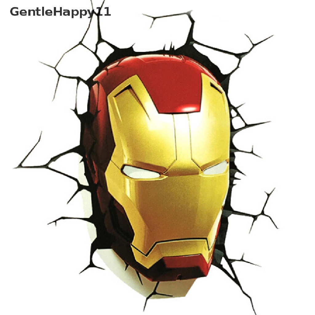 Gentlehappy 1Pc Avengers Mobil ers decals 3d ironman/spiderman Kreatif ers id