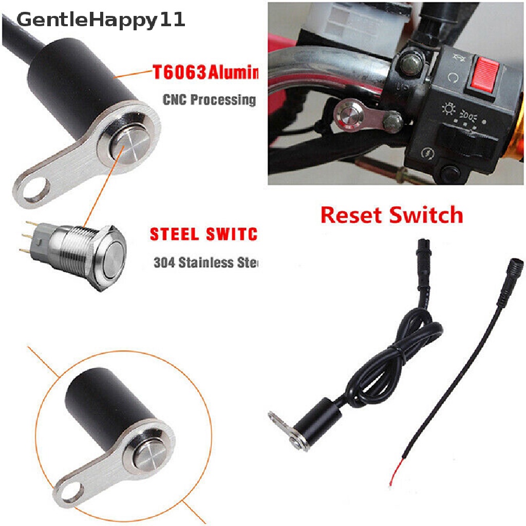 Gentlehappy Universal Stang Motor Reset Lock Mount Horn Mesin Start Dual Tombol id