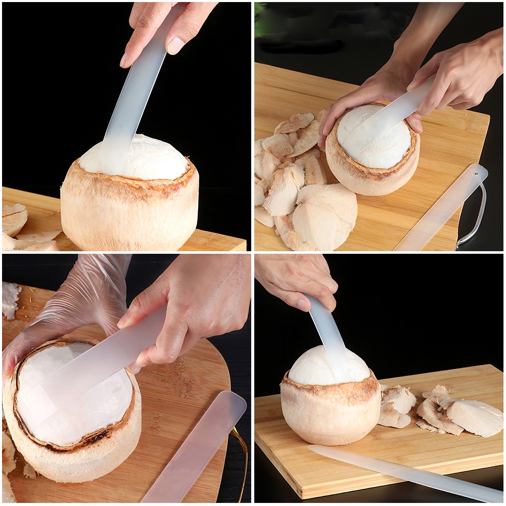 1pc Food-grade PP Coconut Meat Remover Portable Washable Gadget Dapur Alat Gali Buah Lembut