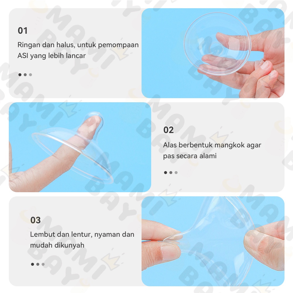 OKEYI pelindung puting ibu menyusui silikon sambungan puting menyusui 1pcs