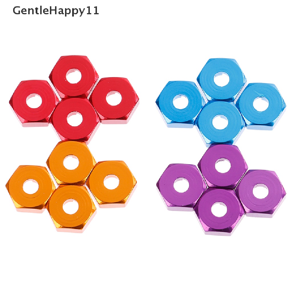 HSP Gentlehappy 4Pcs Mur hex Roda Aluminium 12MM Dengan Pin drive hubs Hsp1 /10 id