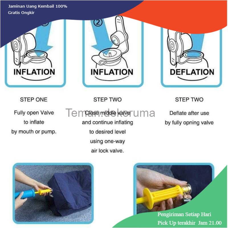 TD - RTG YMQY Bantal Angin Kaki Portabel Inflatable Relaxing Foot Rest - BSZ0020