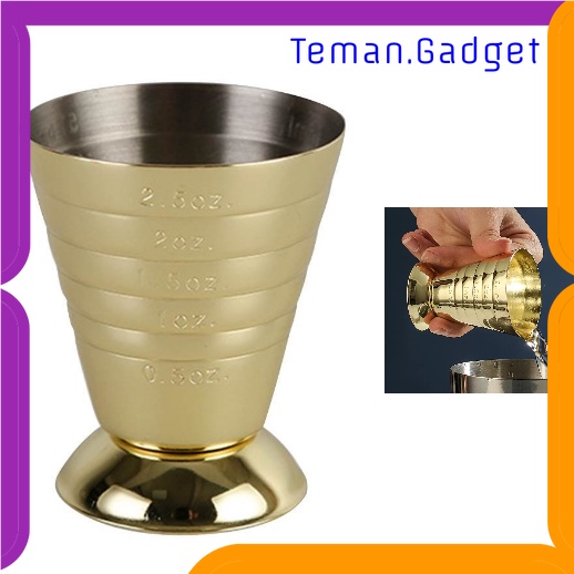 TG -  DPR GeweYeeli Gelas Ukur Bartender Multilevel Jigger Bar 3 in 1 75ml - SS304