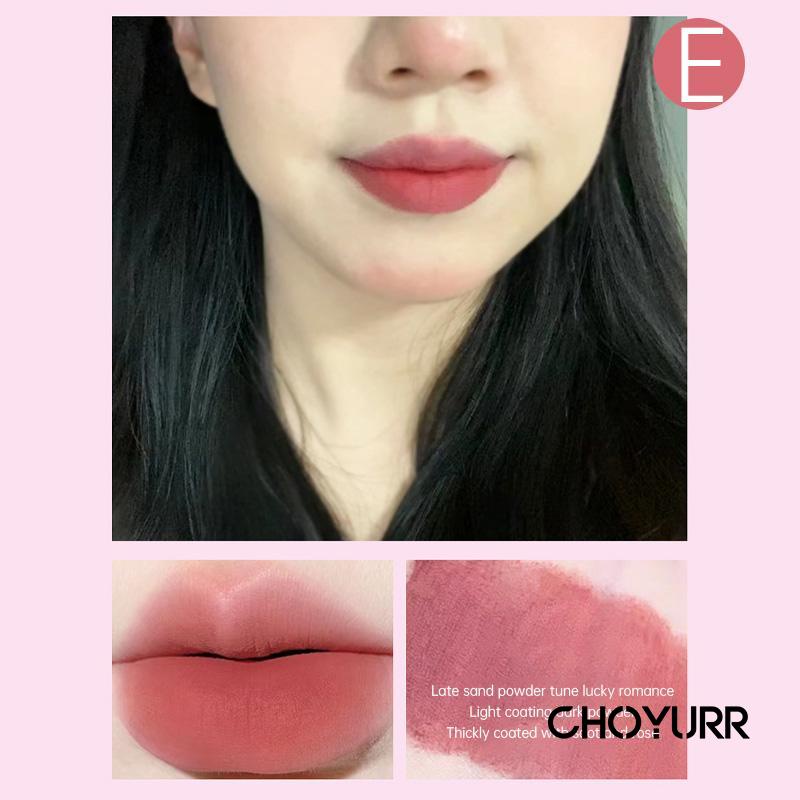 【COD】Daimanpu Lipstik Beruang Stroberi Lipstik  Weightless Card Straberry Bear Lipcream Matte Nude Lipstik Korea Waterproof Tahan Lama-CH