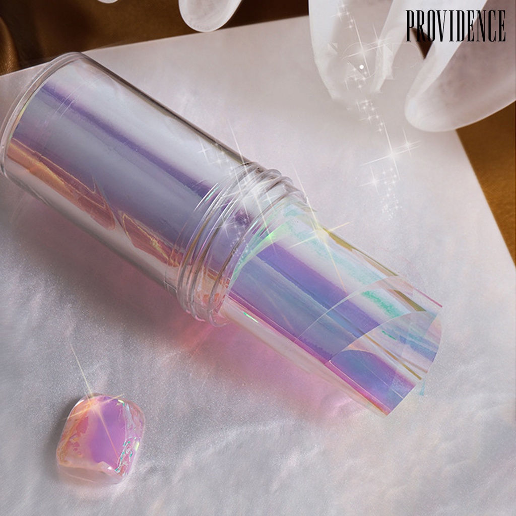 Providence Stiker Kuku Yang Dapat Dilepas Permukaan Mengkilap Plastik DIY Nail Art-Aurora Film Manicure Transfer Kertas Perlengkapan Kuku