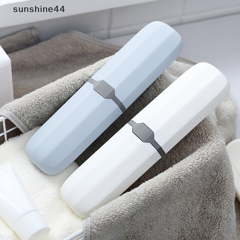 Sunshine Kotak Tempat Sikat Gigi Portable Perjalanan Luar Ruangan Camping Toothbrush Storage Organizer Case Aksesoris Kamar Mandi Kotak Odol ID