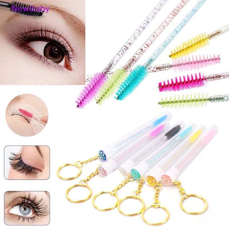 Newbaby Sikat Bulu Mata Alis Eyelash Spoolie Tabung Anti Debu Sisir Alis Alat Makeup ID