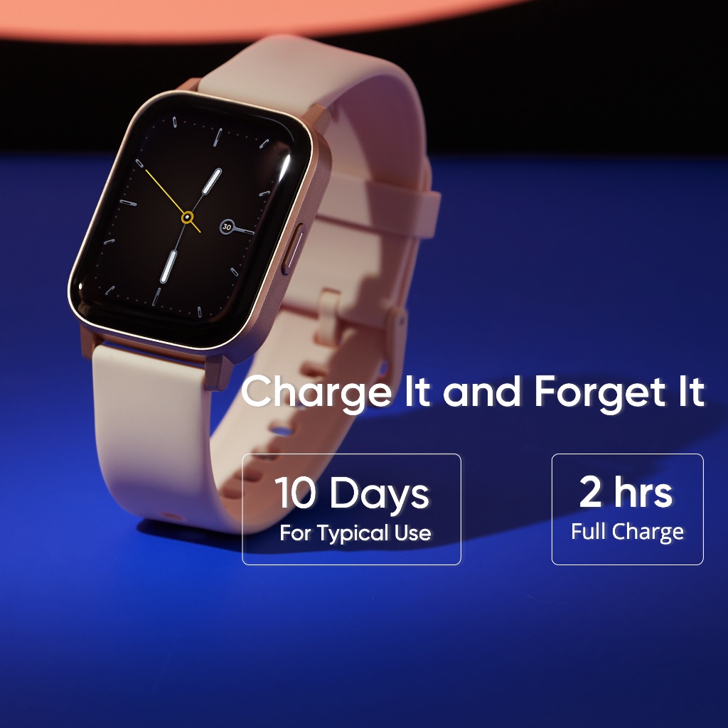 DIZO Watch 2 Sports (by realme TechLife) Pink/Grey