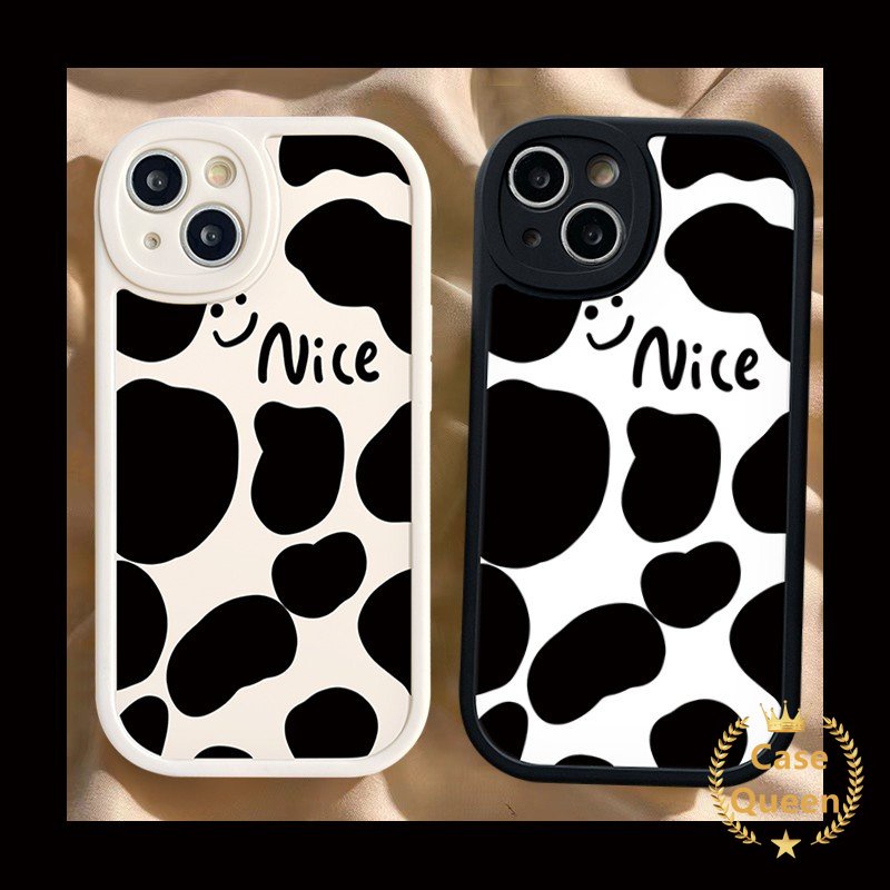 Lembut Tpu Smile Pasangan Case Kompatibel Untuk IPhone XR X Xs Max11 13 12 14 Pro Max 7 6 8 6s Plus SE 2020 Fashion Pola Leopard Ponsel Penutup Belakang