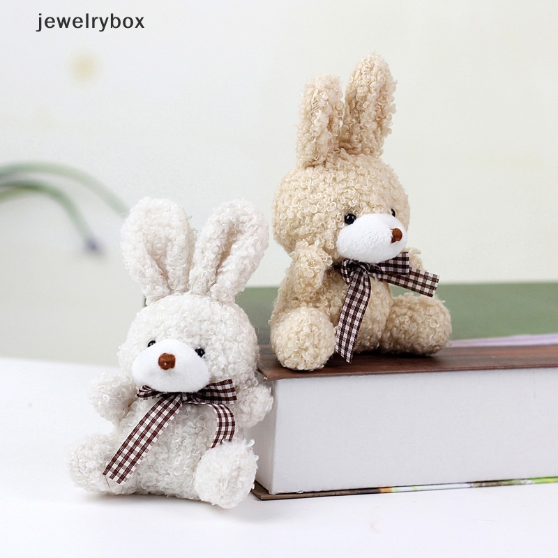 [jewelrybox] 11 cm Cute Rabbit Bow Plush Stuffed Doll Dasi Bunny Bantal Lembut Mainan Mewah Anak Hadiah Butik