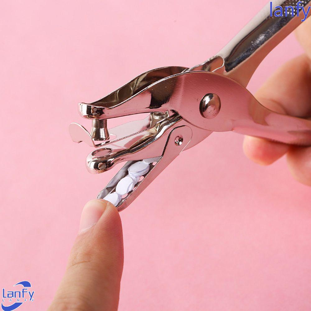 Lanfy Hole Punches Alat Pemotong Peralatan Pengikat Kertas Kantor Metal Punch Kokoh