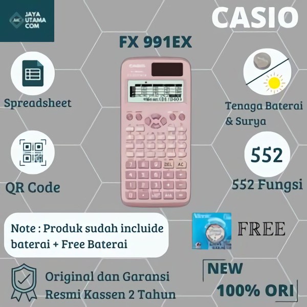 

Kalkulator Casio FX 991EX - Hitam Putih