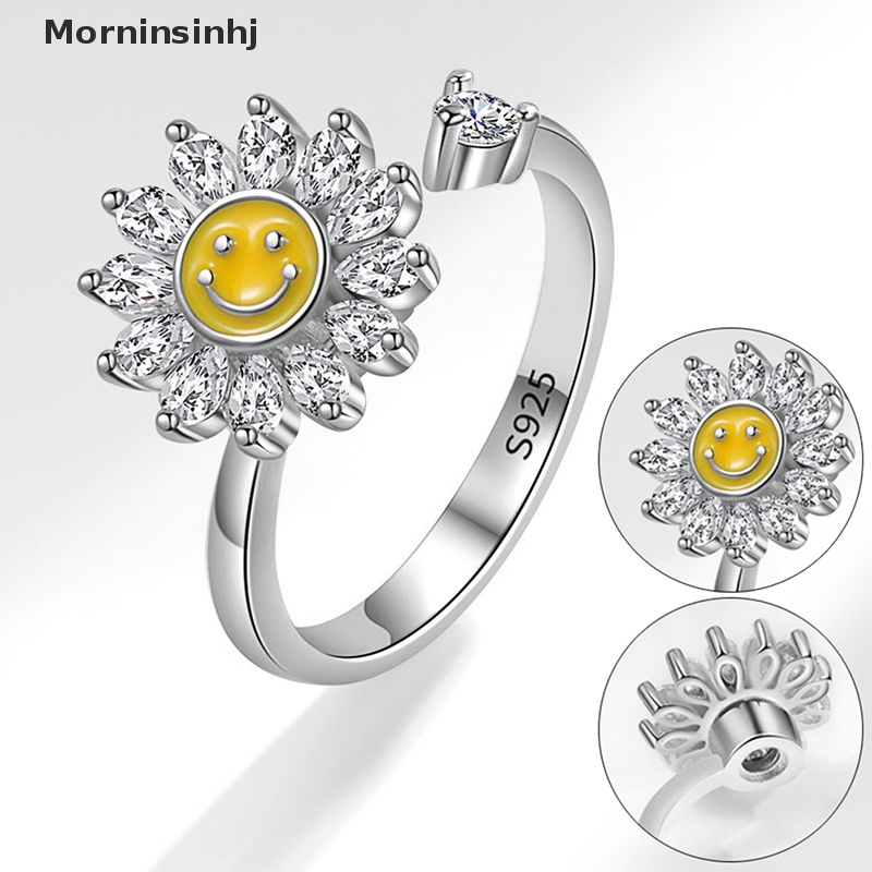 Mornin Fashion Adjustable Smiley Face Cincin Gadis Wanita Perhiasan Cincin Terbuka Aksesoris Pesta Pernikahan id