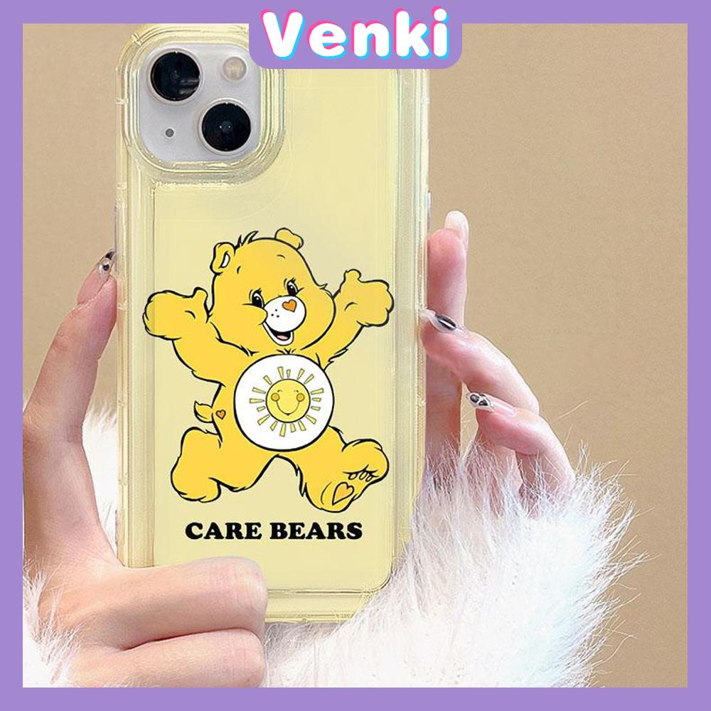 VENKI - For iPhone 11 iPhone Case Clear Case TPU Soft Case Airbag Shockproof Cute Cute Cartoon Bear Compatible with iPhone 14 13 Pro Max iPhone 12 Pro Max 11 7Plus 6Plus XR xs max