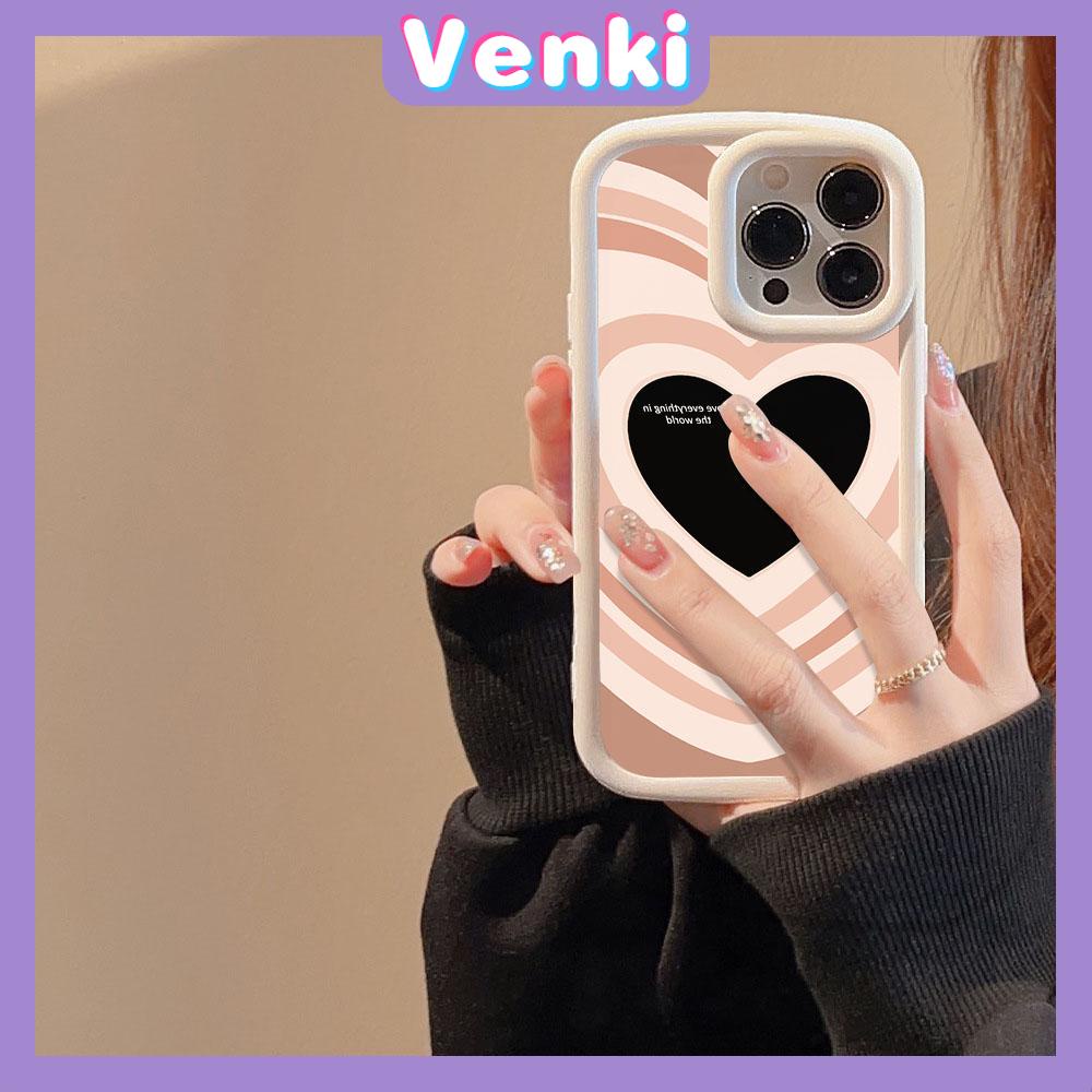 VENKI - For iPhone 11 Case Large Hole Frosted Blister TPU Soft Case Shockproof Protective Camera Heart Compatible with iPhone 14 13 Pro max 12 Pro Max 11 xr xs max 7Plus 8Plus