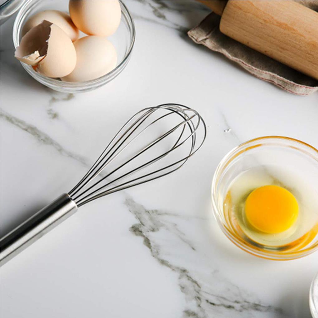 3pcs Eggbeater Bahan Stainless Steel Ukuran Berbeda Untuk Memadukan Kocokan Mengalahkan Pengaduk