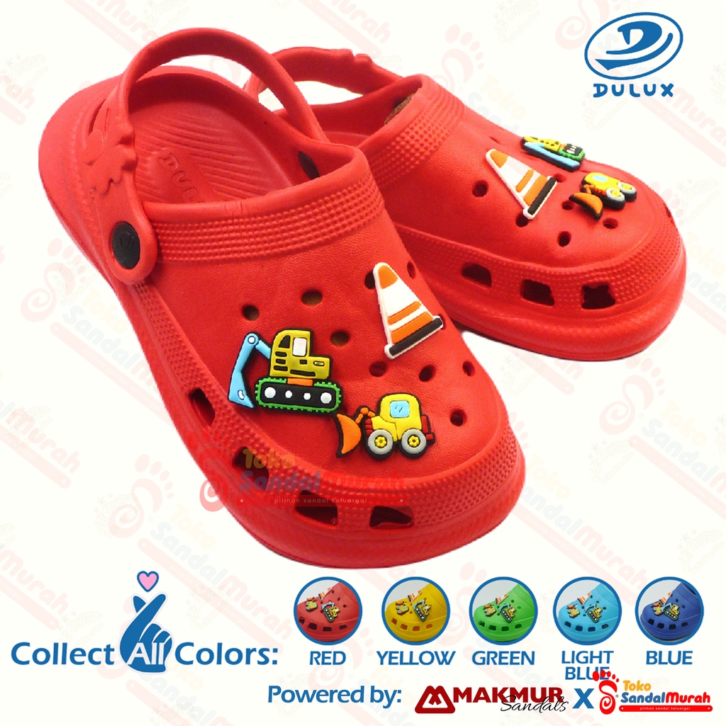 Toko Sendal Murah - Sandal Jelly Uk 25-30/ Sandal Anak Tempelan Beko/ Sandal Cocok Untuk Jalan-Jalan/ Sandal Crocs Desain Menarik/ [ Toko Sendal Murah M 805 D-TR ]