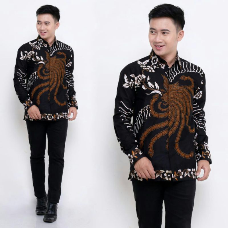 Agrapana Batik Slim Fit Batik Premium Kemeja Baju Batik Pria Lengan Panjang Slimfit Danadyaksa BN