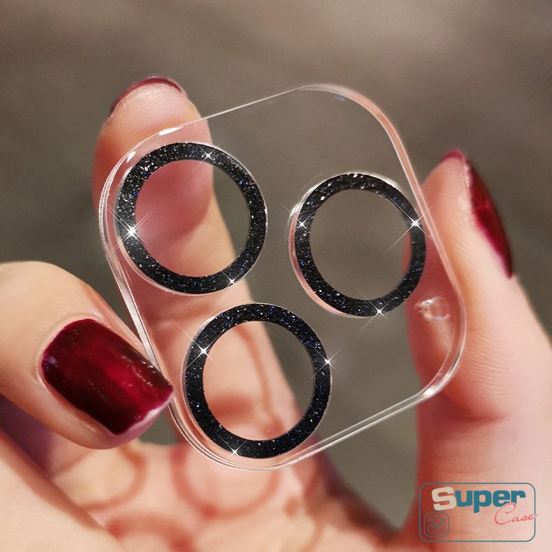 IPHONE Pelindung Layar Lensa Tempered Glass Kompatibel Untuk Iphone13 11 XR 12 14 Pro MAX 11 14 Pro Max13 Mini X XS MAX Romantis Langit Berbintang Berlian Pelindung Anti-fingerprint