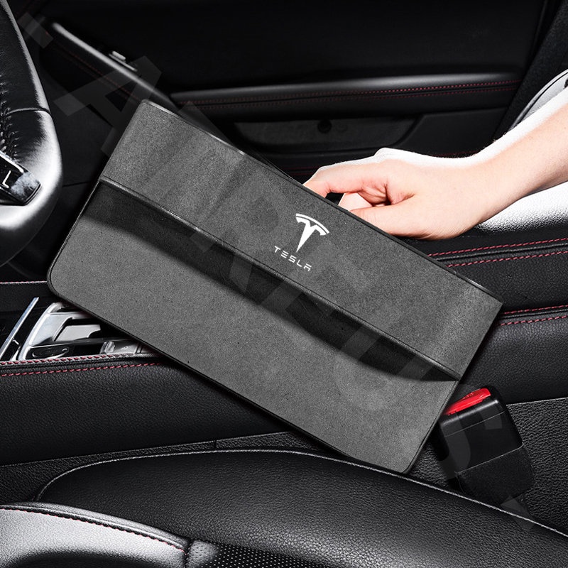 Tesla Car Seat Storage Box Seat Side Gap Slit Pocket Car Cup Holder Organizer Tempat Penyimpanan Untuk Model 3model Y S X