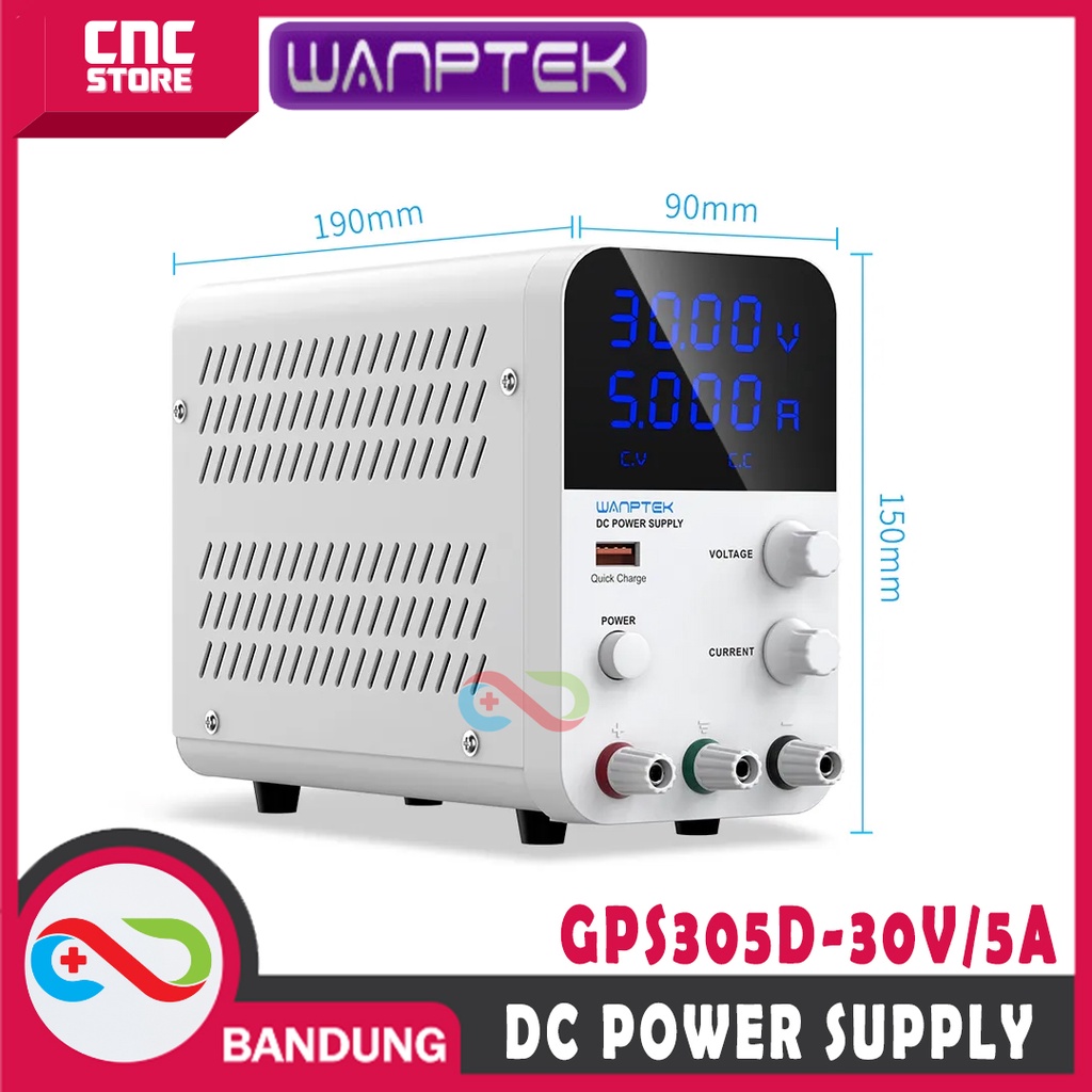 WANPTEK GPS305D DIGITAL POWER SUPPLY DIGITAL DC 30V 5A 150W CA CC