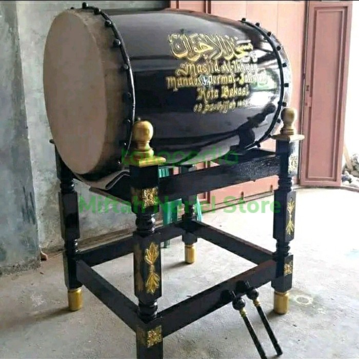 BEDUG MASJID KAYU JATI KULIT SAPI MEWAH KLASIK 16-RMW