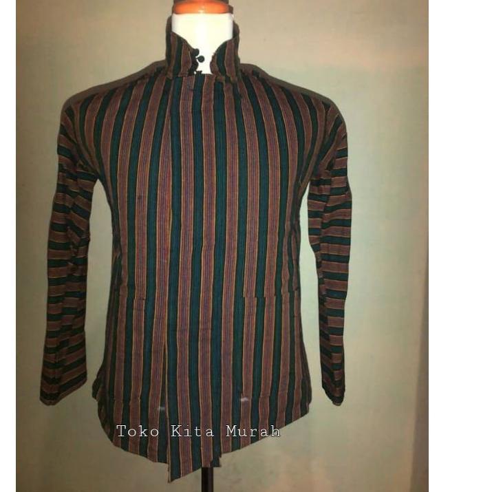 Lurik ホ Baju adat Jawa Surjan Lurik / Baju Jawa sunan Kalijaga - baju lurik jawa Terjangkau