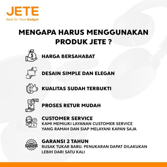 TWS JETE CS3 Wireless | Headset Bluetooth JETE Original - Garansi Resmi 2 Tahun