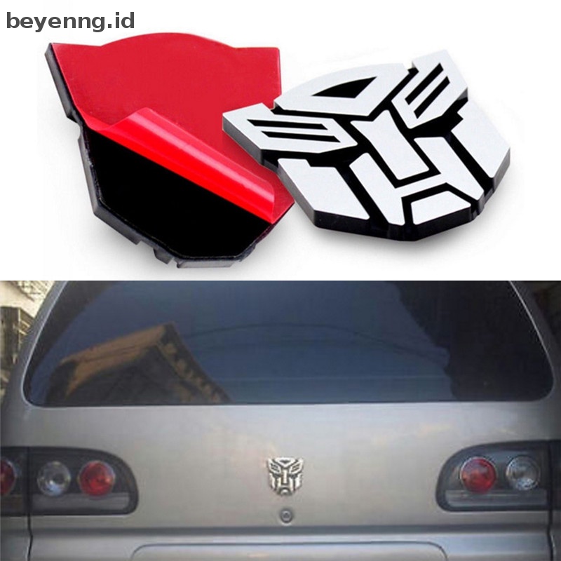 Beyen 3D Logo Protector Autobot Transformers Emblem Badge Graphics Decal Stiker Mobil ID