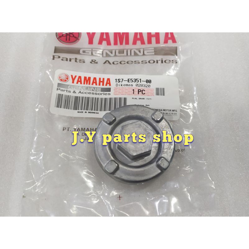 BAUT TAP TAB TUTUP PEMBUANGAN OLI MESIN BAWAH NEW R15 VVA V3 MT15 XSR VIXION R WR 155 ORIGINAL YGP 1S7-E5351-00