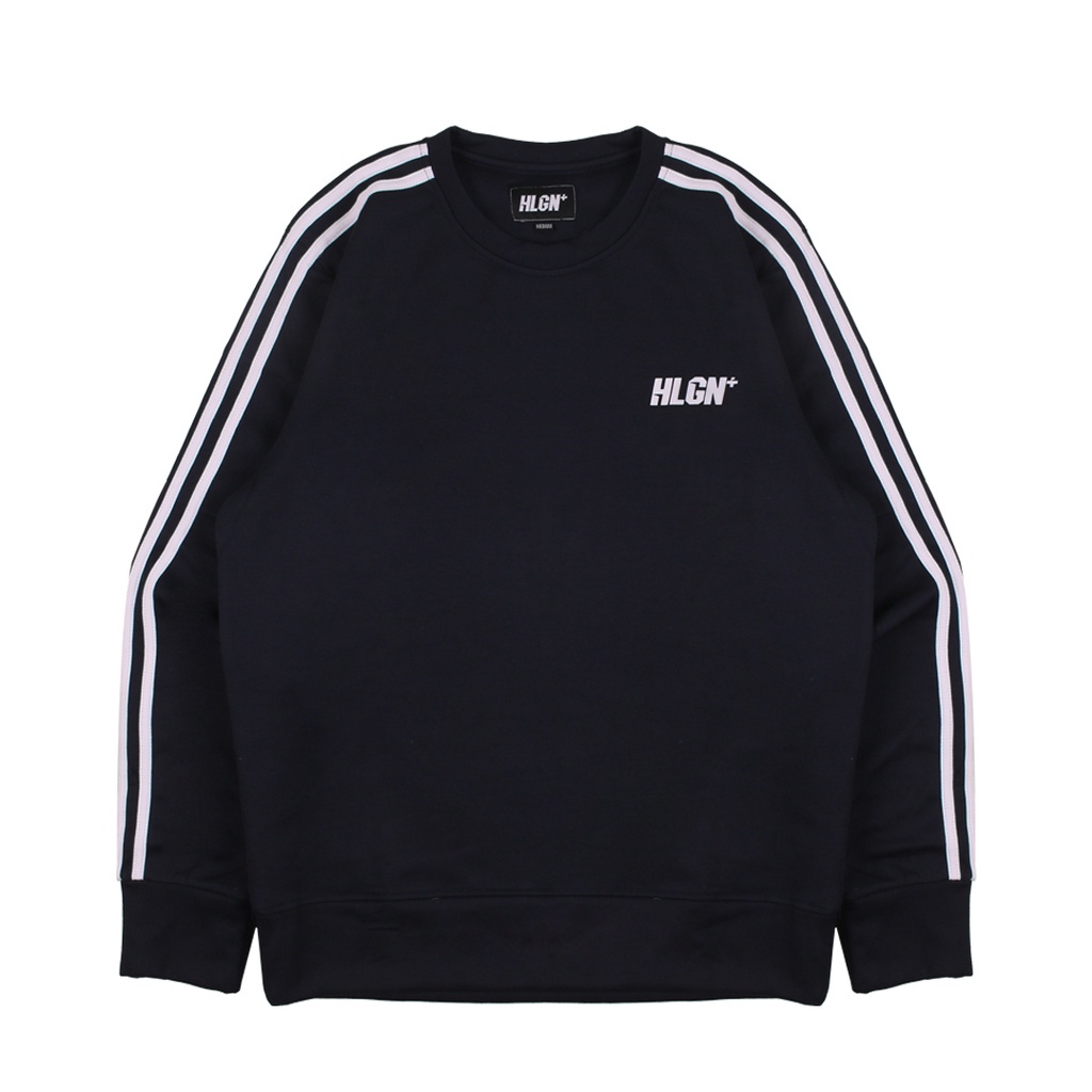 HOOLIGANS Sweater Crewneck Linea - Black