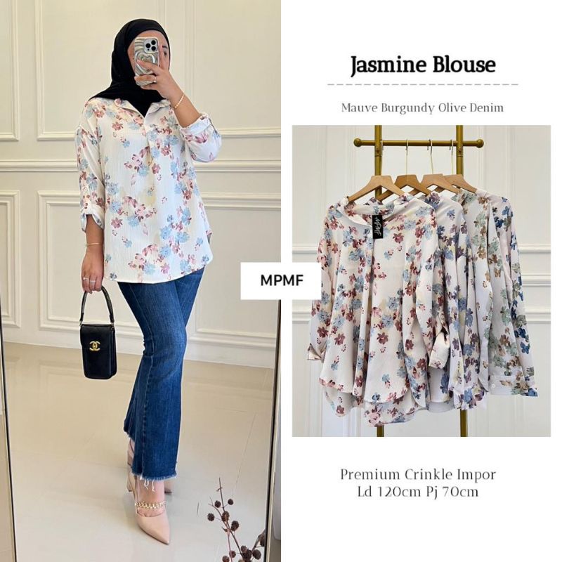 JASMINE Blouse ORI MPMF | Premium Crinkle