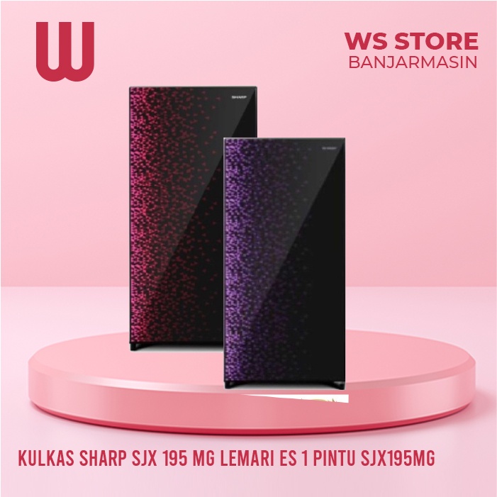 KULKAS SHARP SJX 195 MG LEMARI ES 1 PINTU SJX195MG SJX 195MG SHINE