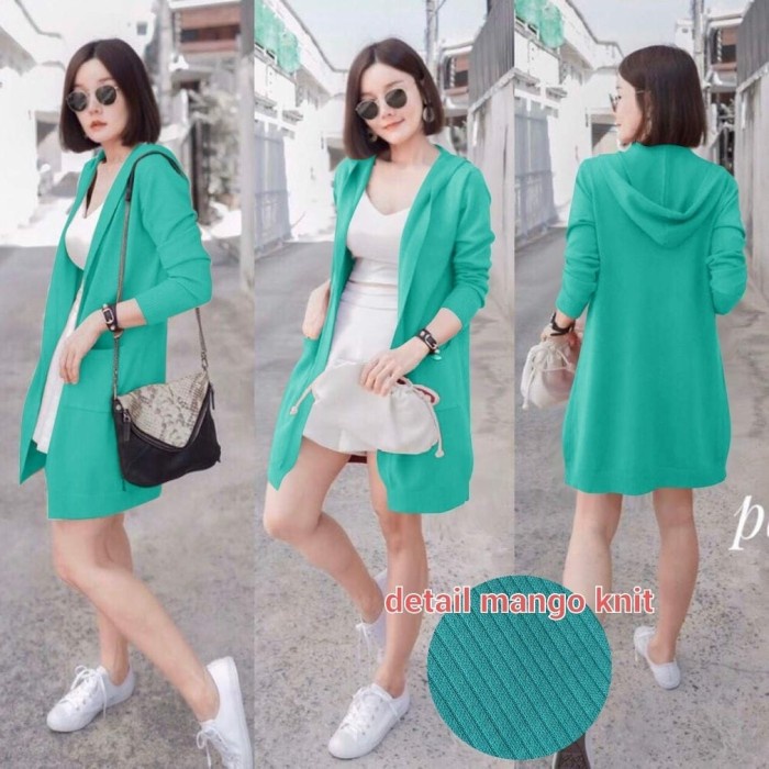 Cardigan Wanita kekinian Style Kekinian Terbaru 2022 Kardigan Outer Wanita Cardi Hoodie Knit Lesty