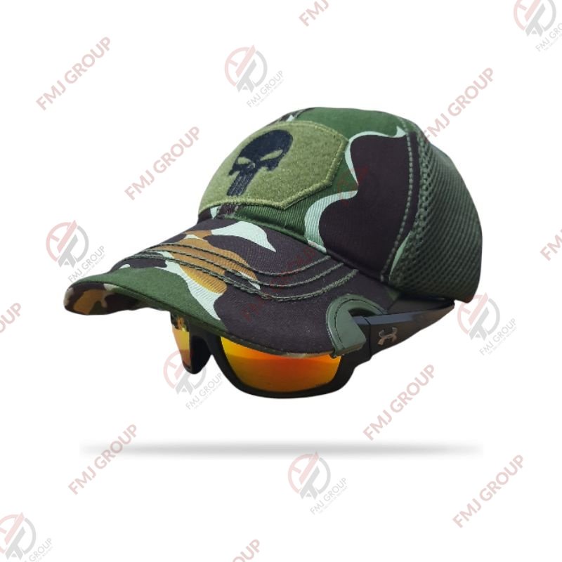 Topi Coak Tactical Punisher Premium / Topi Tactical Punisher Baseball Cap / Topi Baseball Coak Punisher - Loreng Pelopor Brimob