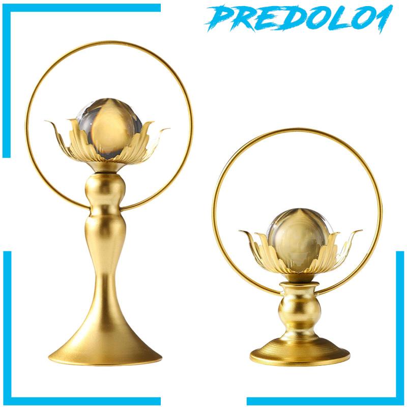 [Predolo1] Patung Logam Festival Musim Semi Dekorasi Ruang Tamu Ornamen Bola Kristal