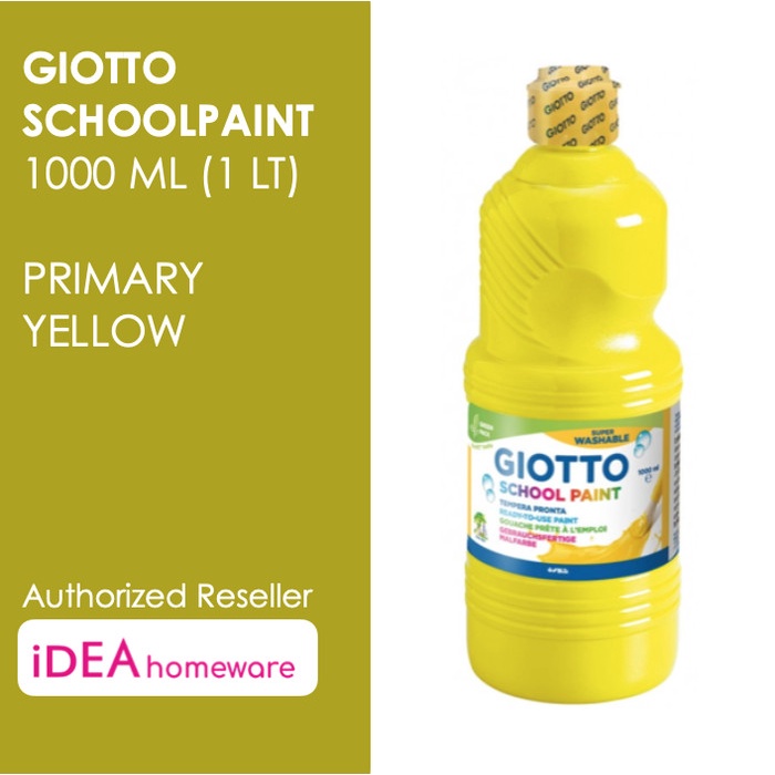 

Giotto School Paint 1000 ml Primary Yellow Kuning Cat Air Poster 1 L