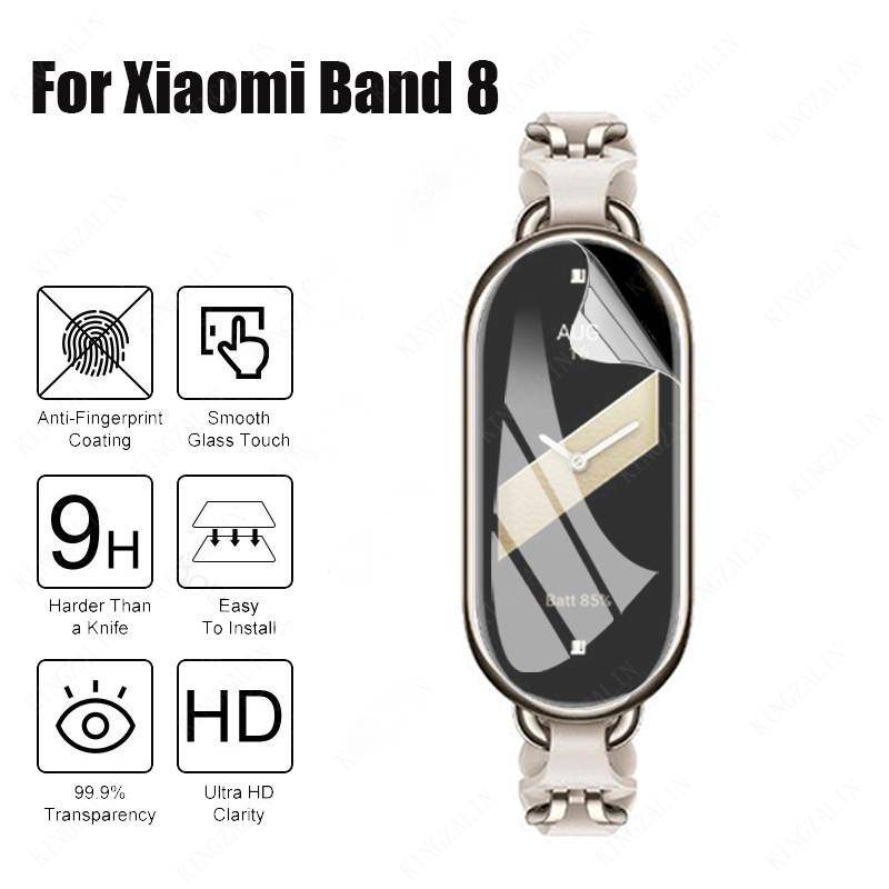 Hydrogel Film for Xiaomi Smart Band8 Film Pelindung Smart Band Anti blue light Pelindung Layar Untuk Xiaomi Mi Smart Band8 Bukan Kaca