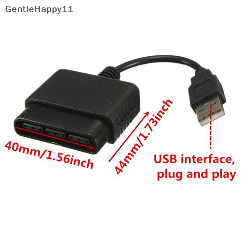 Kabel Konverter Adapter Controller USB GentleHappy Untuk PlayStation PS2 Ke PS3 PC Converter Adapter Controller Game PS2 Ke PS3 PC Untuk Playstation2 3 PC Usb PC Adapter Contro